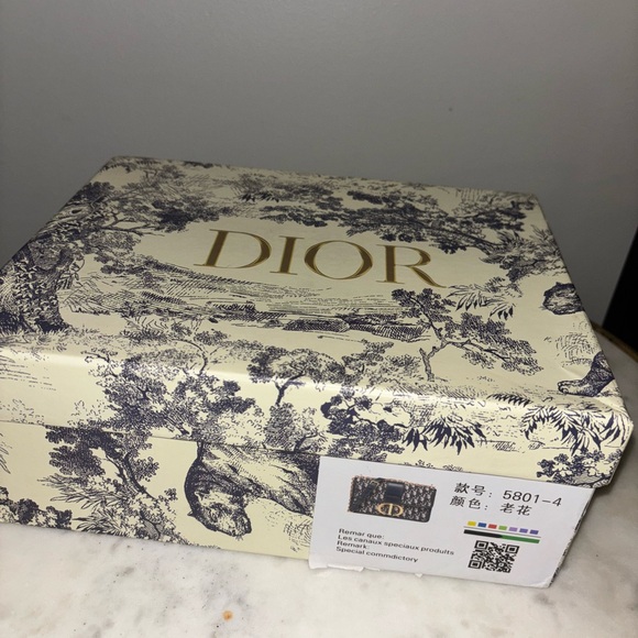 Dior Montaigne Style Oblique Canvas Print Women's Bag - Picture 4 of 4